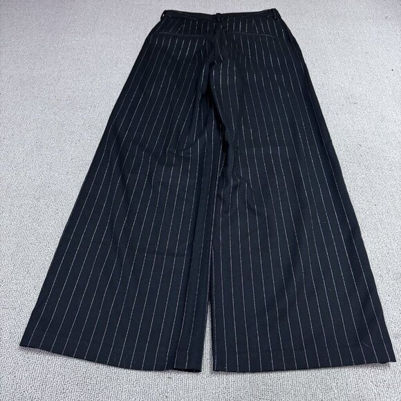 Gap Pants Black Pinstripe Pockets Women’s Size 4 Petite - Picture 10 of 12